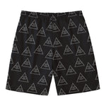Masonic Eye Pattern Print Men's Swim Trunks
