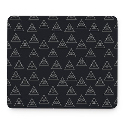 Masonic Eye Pattern Print Mouse Pad
