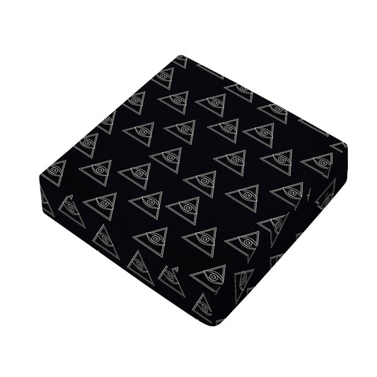 Masonic Eye Pattern Print Outdoor Seat Cushion Cover