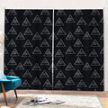 Masonic Eye Pattern Print Pencil Pleat Curtains