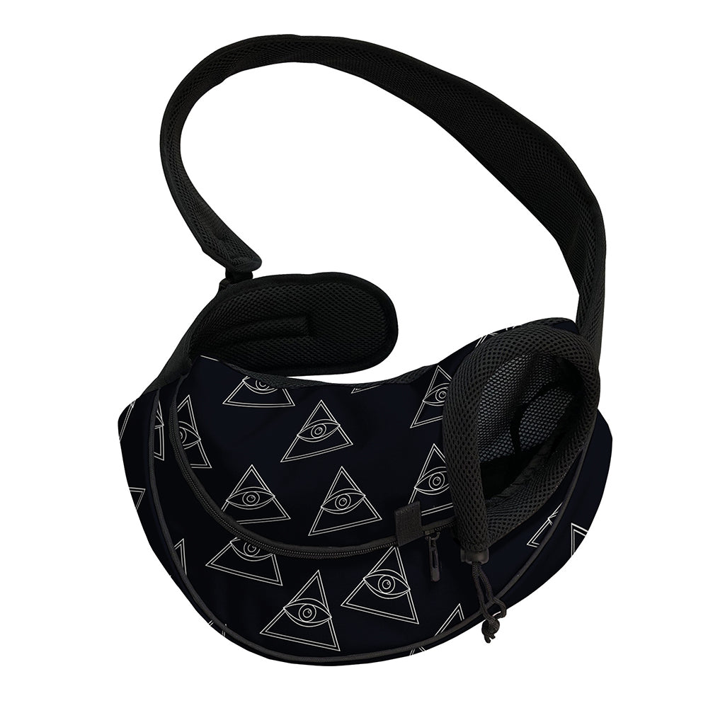 Masonic Eye Pattern Print Pet Sling Carrier