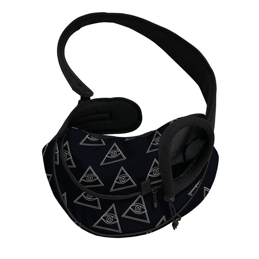 Masonic Eye Pattern Print Pet Sling Carrier