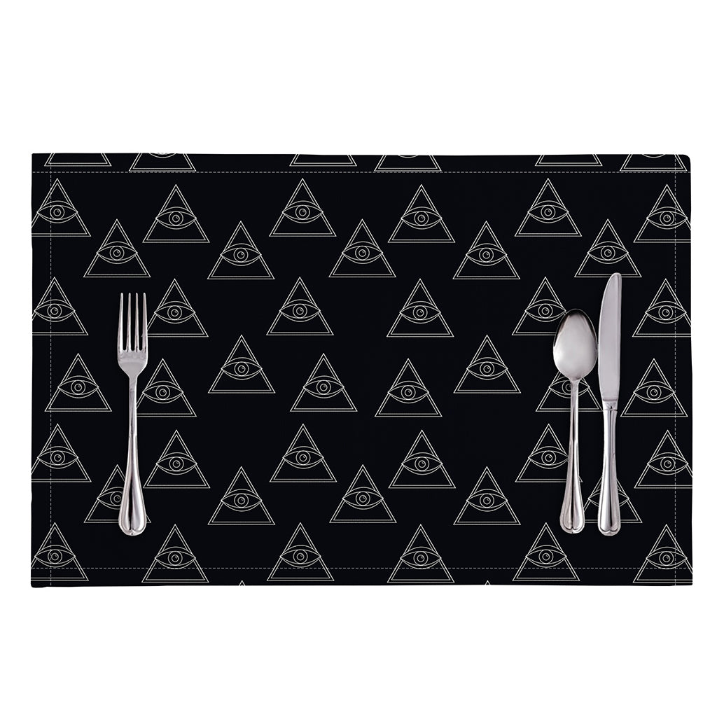 Masonic Eye Pattern Print Placemat