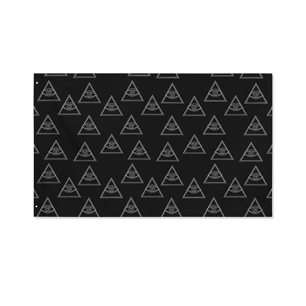 Masonic Eye Pattern Print Polyester Flag