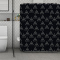 Masonic Eye Pattern Print Polyester Shower Curtain