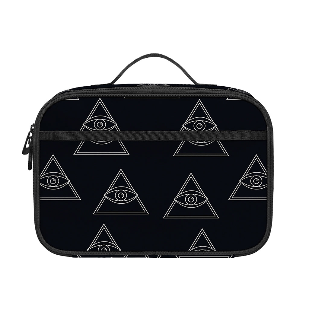 Masonic Eye Pattern Print Portable Lunch Bag