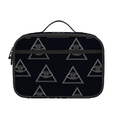 Masonic Eye Pattern Print Portable Lunch Bag