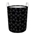 Masonic Eye Pattern Print Round Laundry Basket