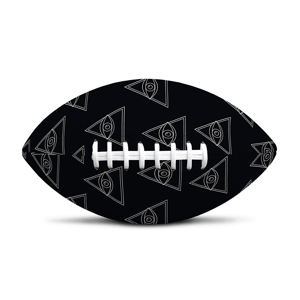 Masonic Eye Pattern Print Rugby Ball