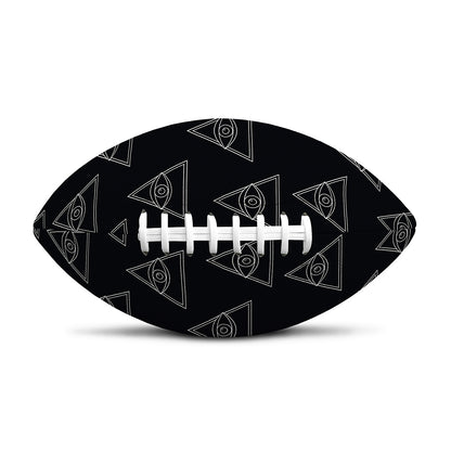 Masonic Eye Pattern Print Rugby Ball