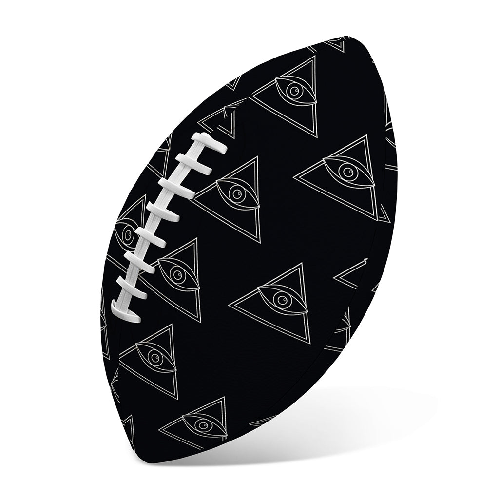 Masonic Eye Pattern Print Rugby Ball