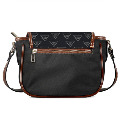 Masonic Eye Pattern Print Saddle Bag