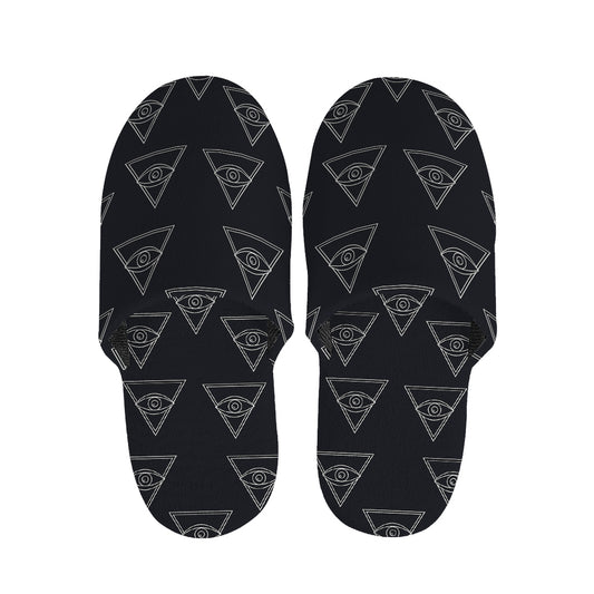 Masonic Eye Pattern Print Slippers