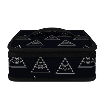 Masonic Eye Pattern Print Small Lunch Bag