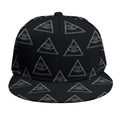 Masonic Eye Pattern Print Snapback Cap