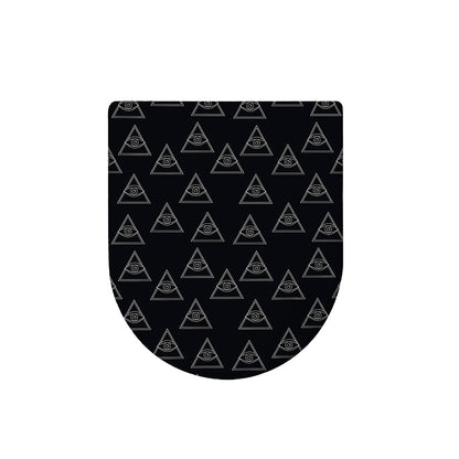 Masonic Eye Pattern Print Toilet Lid Cover