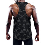 Masonic Eye Pattern Print Training Tank Top