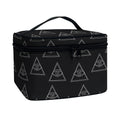 Masonic Eye Pattern Print Travel Makeup Bag