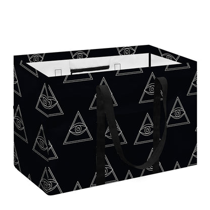 Masonic Eye Pattern Print Utility Tote Bag