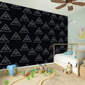 Masonic Eye Pattern Print Wall Sticker