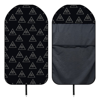 Masonic Eye Pattern Print Waterproof Car Seat Cover