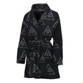 Masonic Eye Pattern Print Women's Bathrobe