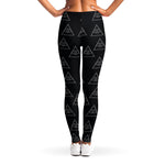 Masonic Eye Pattern Print Women's Leggings