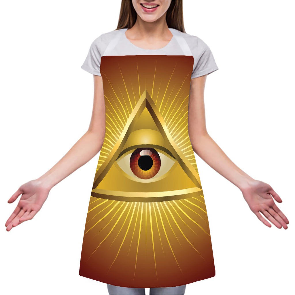 Masonic Eye Sight Print Adjustable Apron