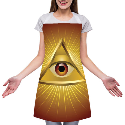 Masonic Eye Sight Print Adjustable Apron