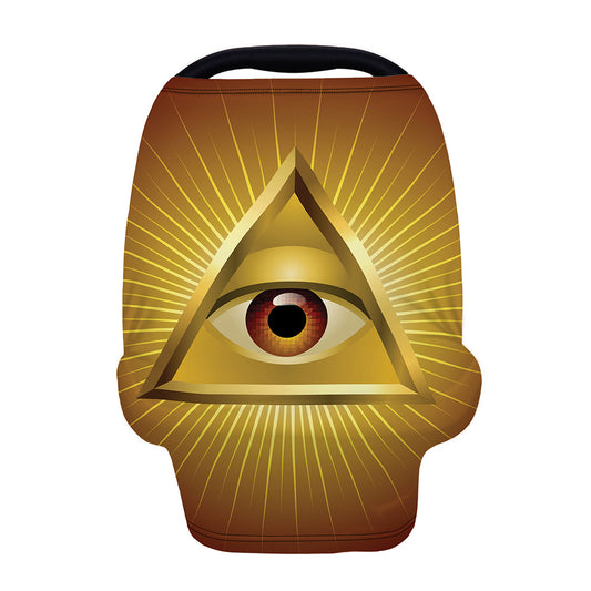 Masonic Eye Sight Print Baby Seat Cover