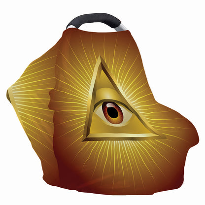 Masonic Eye Sight Print Baby Seat Cover