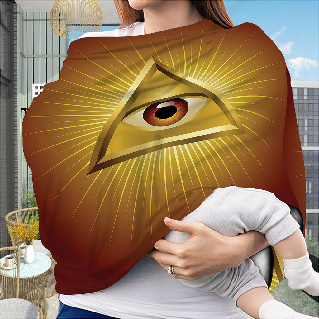 Masonic Eye Sight Print Baby Seat Cover