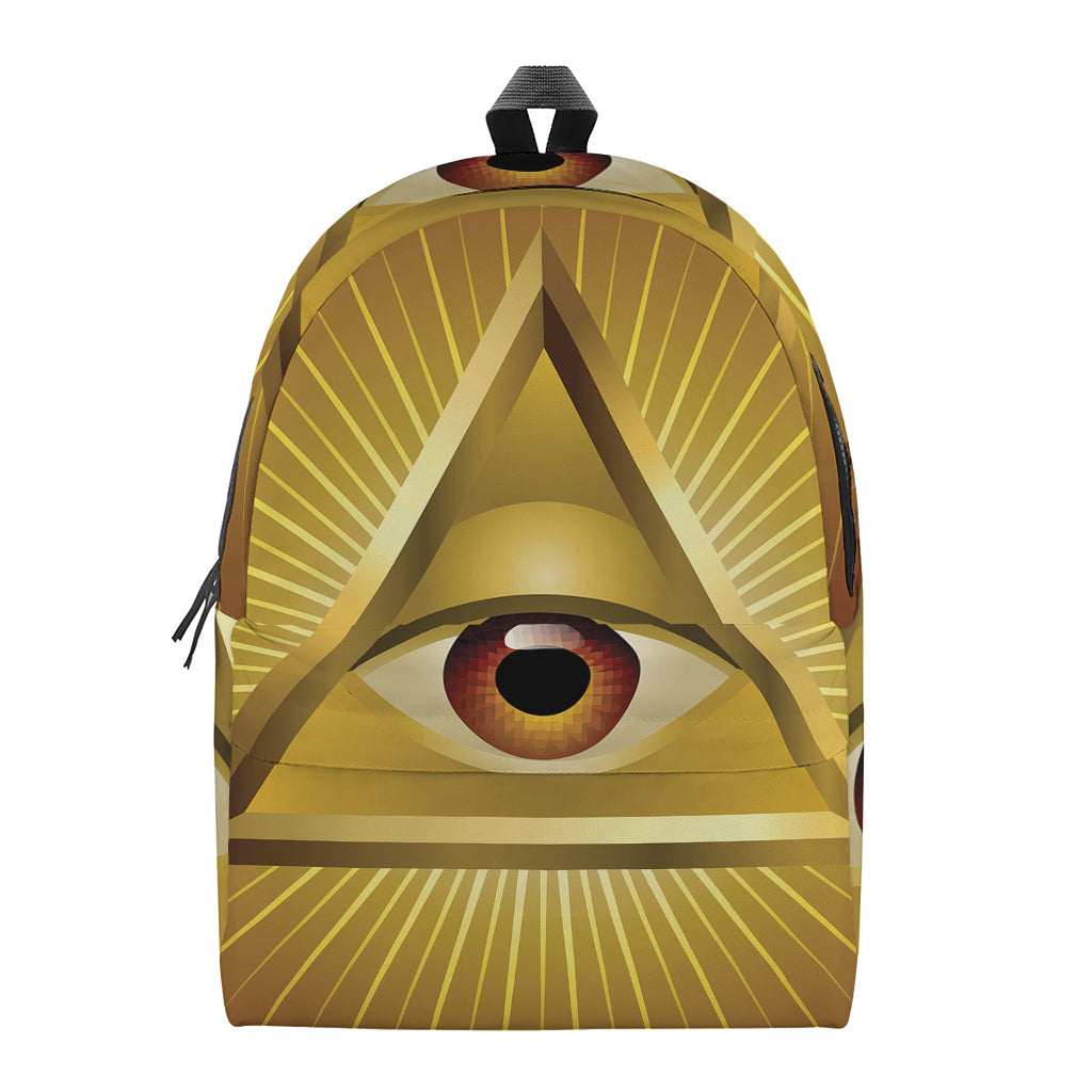 Masonic Eye Sight Print Backpack