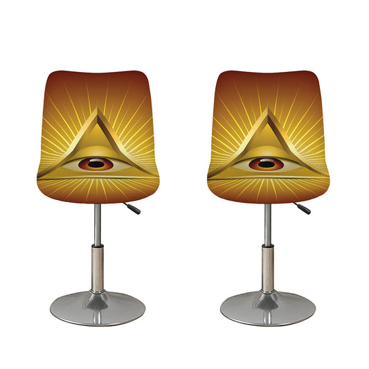 Masonic Eye Sight Print Bar Stool Covers
