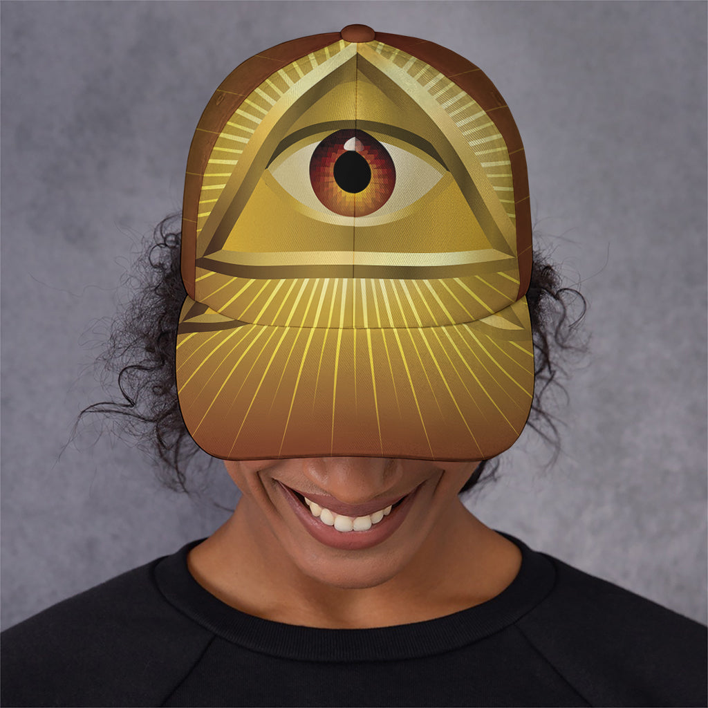 Masonic Eye Sight Print Baseball Cap