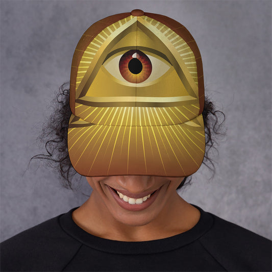 Masonic Eye Sight Print Baseball Cap