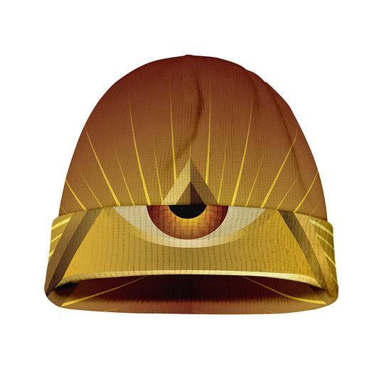 Masonic Eye Sight Print Beanie