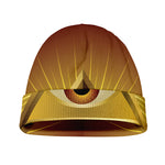Masonic Eye Sight Print Beanie
