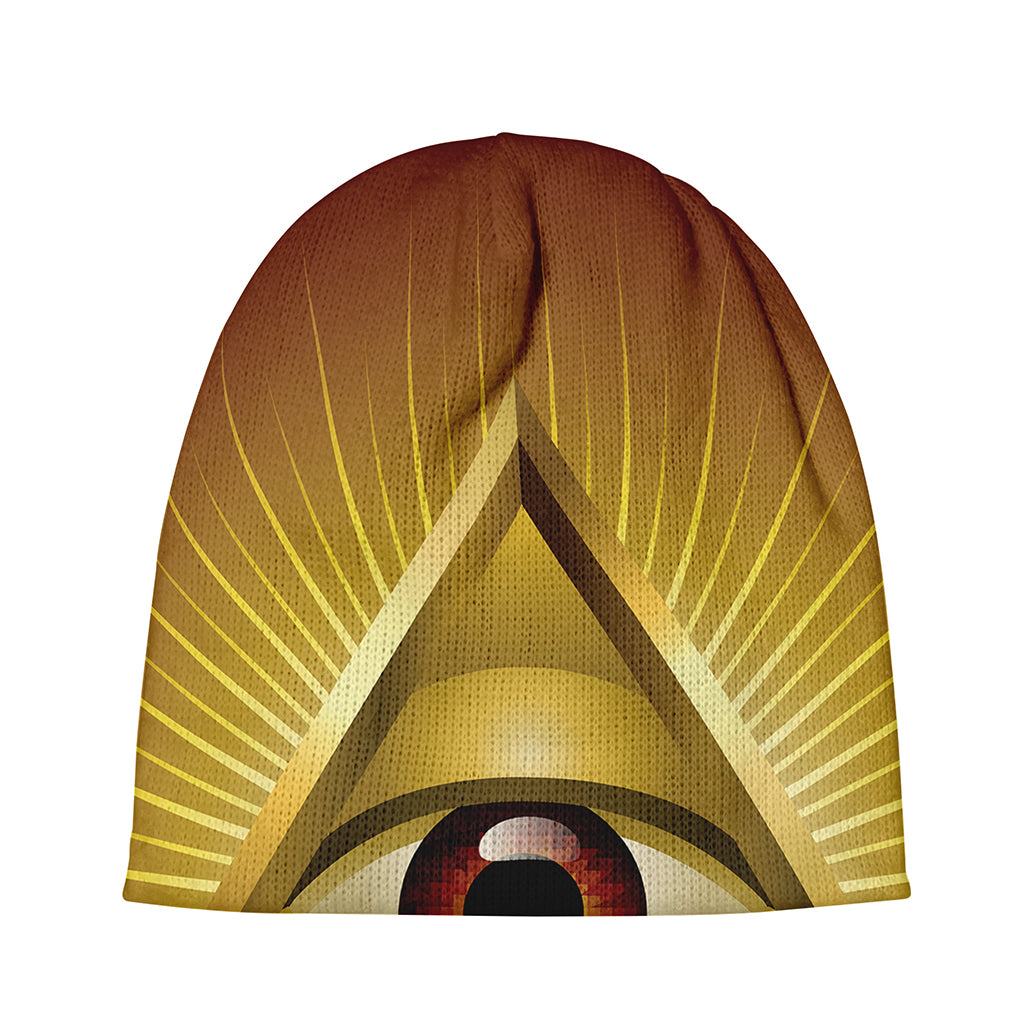 Masonic Eye Sight Print Beanie