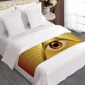 Masonic Eye Sight Print Bed Runner