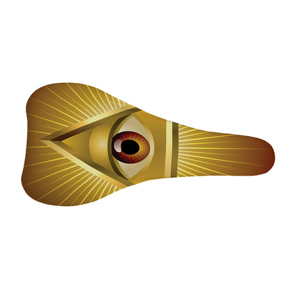 Masonic Eye Sight Print Bicycle Seat Cover
