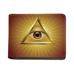Masonic Eye Sight Print Bifold Wallet