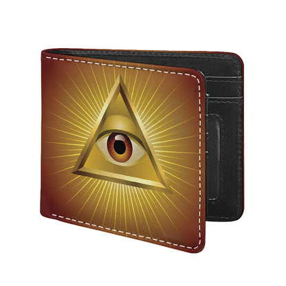 Masonic Eye Sight Print Bifold Wallet