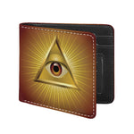 Masonic Eye Sight Print Bifold Wallet