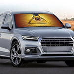 Masonic Eye Sight Print Car Windshield Sun Shade