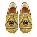 Masonic Eye Sight Print Casual Shoes