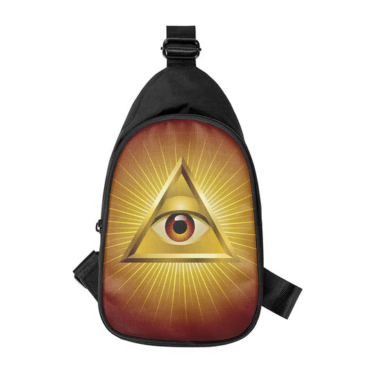 Masonic Eye Sight Print Chest Bag