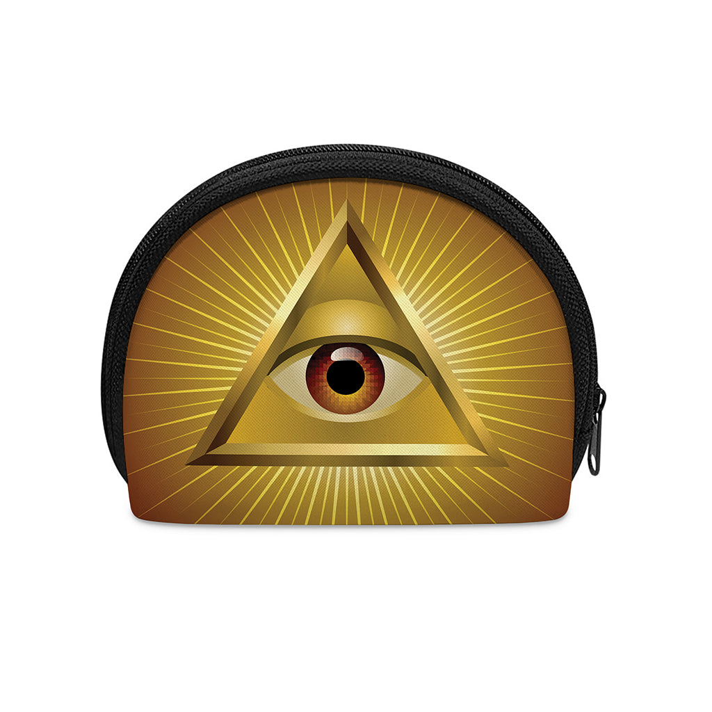 Masonic Eye Sight Print Coin Purse