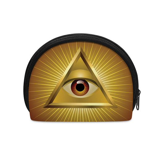 Masonic Eye Sight Print Coin Purse