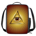 Masonic Eye Sight Print Crossbody Lunch Bag